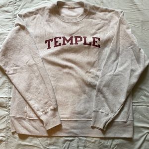 Temple University pullover- unisex